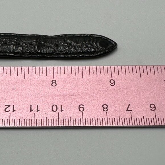 Marc By Marc Jacobs Blade Watch Women Gold Tone Black Band New Battery 9" - Picture 13 of 15